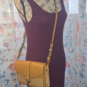 Rebecca Minkoff Chic Tan Leather Crossbody Bag